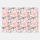 Cute Modern Winter Snowflakes kerst Inpakpapier Vel (Voorkant 3)