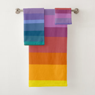 Cute Moderne Abstrait Vibrant Arc-en-ciel rayures