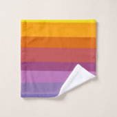 Cute Moderne Abstrait Vibrant Arc-en-ciel rayures  (Gant de toilette)