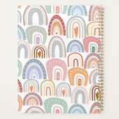 Cute Moderne Assorti Pastel Rainbow Enseignant (Dos)