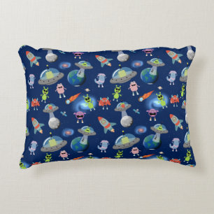 Cute Moderne Buitenaardse Monsters Ruimte Kinderen Accent Kussen