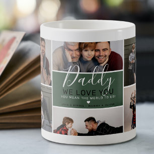 Cute Moderne Daddy Fotocollage Kadoe Coffee Mug Koffiemok