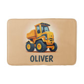 Cute moderne gele bouwtruck badmat (Voorkant)