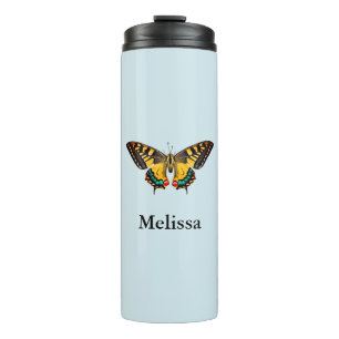 Cute Moderne Photography Butterfly Voeg naam toe Thermosbeker