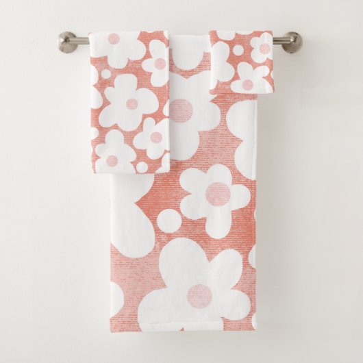 Cute Moderne Retro Motif Rose Terracotta (En situation)