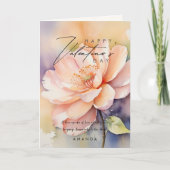 Cute moderne rozen Valentijnsdag kaart (Voorkant)