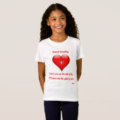 Cute Moeder Dochter T Shirt met Love Quote (Voorkant volledig)