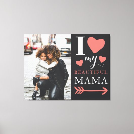 Cute Moederdag Canvas Afdruk (Voorkant)