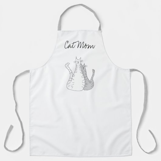 Cute Moederdag Cat Ma Schort (Voorkant)