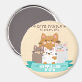 Cute Moederdag Cats Magneet (Voorkant / Achterkant)