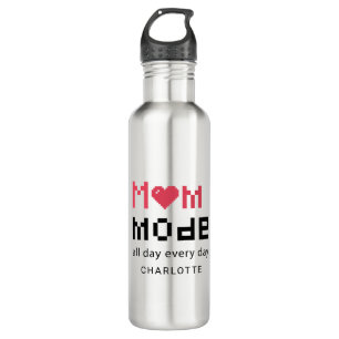 Cute Moederdag Funny Gag Moms Personalizeerd Waterfles