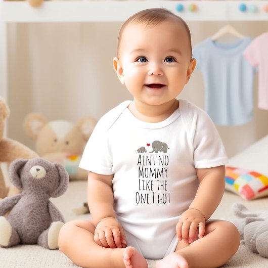 Cute Moeders Baby Olifanten Bodysuit