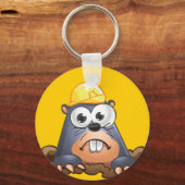Cute Mole Digging Cartoon Sleutelhanger (Voorkant)