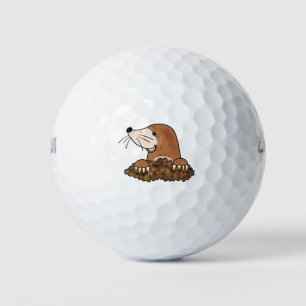 Cute mole grappige kleine dierenkunst golfballen