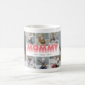 Cute Mommy 8 Photo Collage Café Mug (Centre)
