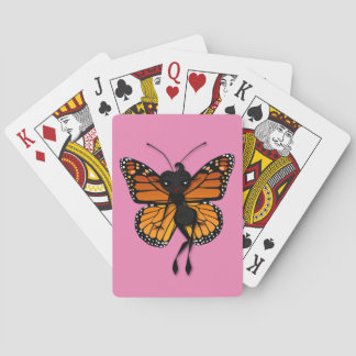 CUTE MONARCH BUTTERFLY PONT DE CARTES DE JEU