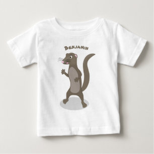 Cute mongoose cartoon illustratie