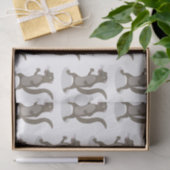 Cute mongoose cartoon illustratie tissuepapier (Geschenk)