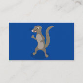 Cute mongoose cartoon illustratie visitekaartje (Achterkant)