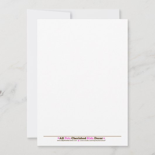 Cute Monkey Baby shower Invitation Girly Paars Kaart (Achterkant)