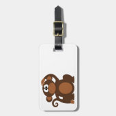 Cute Monkey Bagagelabel (Voorkant verticaal)