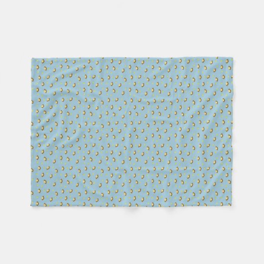 Cute Monkey Banana Pattern Fleece Blanket (Voorkant (Horizontaal))