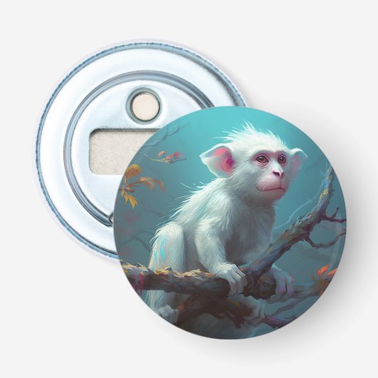 Cute Monkey Button Flesopener (Voorkant)