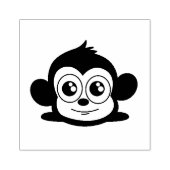 Cute monkey clipart 	rubberstempel (Afrduk)