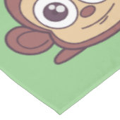 Cute monkey clipart tafelkleed (Gekanteld)
