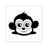 Cute monkey clipart  zelfinktende stempel (Design)