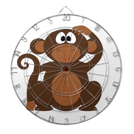 Cute Monkey Dartbord (Voorkant)