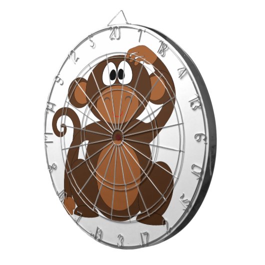 Cute Monkey Dartbord (Voorkant Rechts)