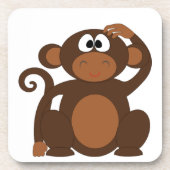 Cute Monkey Drankjes Onderzetter (Voorkant)
