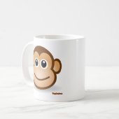 Cute Monkey Face Koffiemok (Voorkant links)