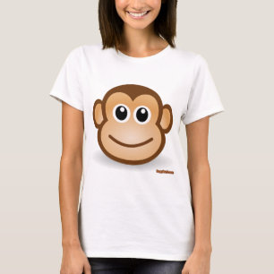 Cute Monkey Face T-shirt