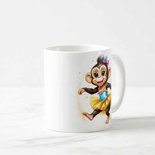 Cute monkey koffiemok (Voorkant rechts)