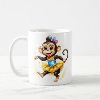 Cute monkey koffiemok