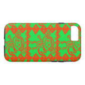Cute Monkey Oranje Green Animal Pattern Case-Mate iPhone Case (Achterkant (Horizontaal))