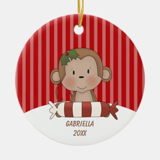 Cute Monkey Ornament (Voorkant)