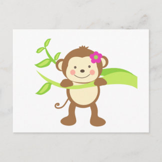 Cute Monkey.png Briefkaart