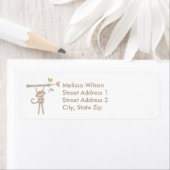 Cute Monkey Return Address Labels (Insitu)