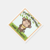 Cute Monkey Servet (Hoek)