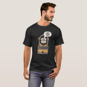 Cute Monkey voor computer T-shirt (Voorkant volledig)