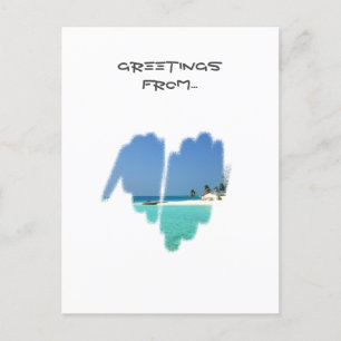 Cute Monochrome Mainstream Graffiti Heart Briefkaart