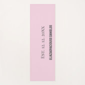 Cute Monogram Initial Personalized Yoga Mat Gift (Voorkant)