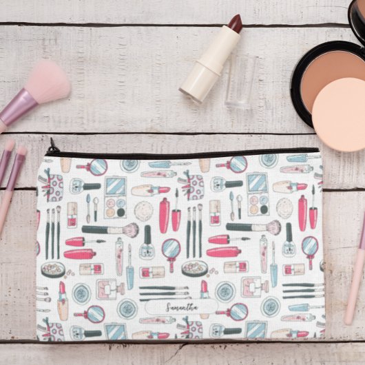 Cute Monogram Make-up Patroon Etui