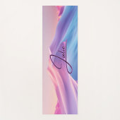 Cute Monogrammed Colorful Pattern Yogamat (Voorkant)