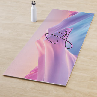 Cute Monogrammed Colorful Pattern Yogamat