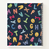 Cute Monster Alphabets Notitieboek (Achterkant)