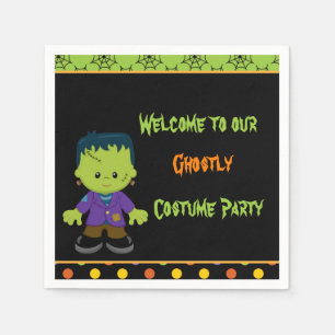Cute Monster Boy Halloween Costume Party Servet